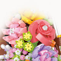 Bloques De Piano De Rosas Eternas Con Luz Bloques De Construcción Miniatura Para Decoración Del Hogar Regalo De Navidad Para Niños Y Adultos - details 10