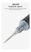 RELIFE RL-729 Set De Destornilladores De Fibra De Carbono Y Acero Para Desmontaje De Cables Y Plugs De Teléfonos Móviles Incluye Destornillador Cannon King Y0.6/0.8/+1.5/+2.5/T1 Con Mango Multifuncional Y Resistente Al Desgaste - details 3