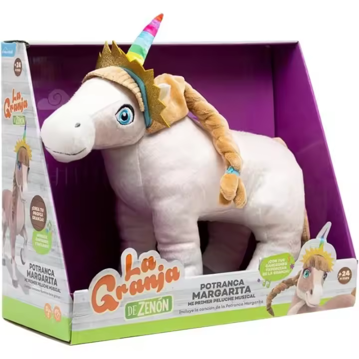 Peluche Potranca Margarita La Granja de Zenón- Juguete Bandai AR80008 con canciones +24 meses AR80008 - 1