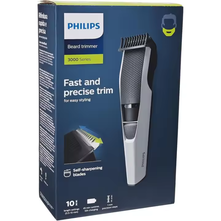 Philips Barbero Recortadora de Barba BT3206/14  10 posiciones de longitud con bloqueo, de 0.5 a 10 mm, con una precisión de 1mm BT320614 - 1
