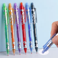 6pcs De Bolígrafos Retráctiles 0.5mm Borrables Con Tinta De Gran Capacidad Recambios Reemplazables Para Escuela Y Oficina - details 1