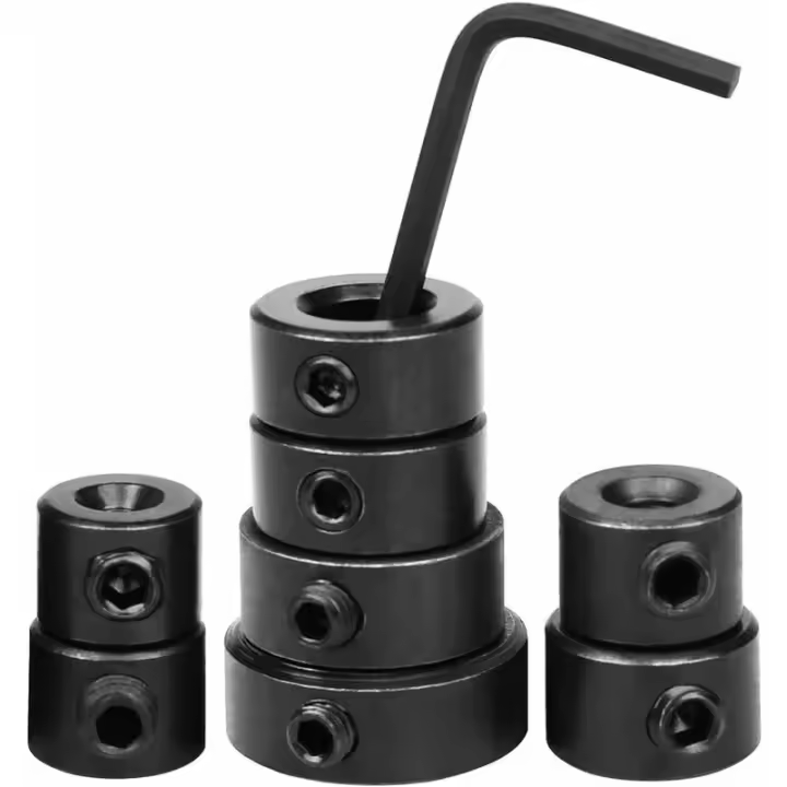 -- Tope de profundidad de broca, 8 piezas Collares de tope de profundidad de broca Posicionador de anillo con llave hexagonal, 3-16 mm - 1