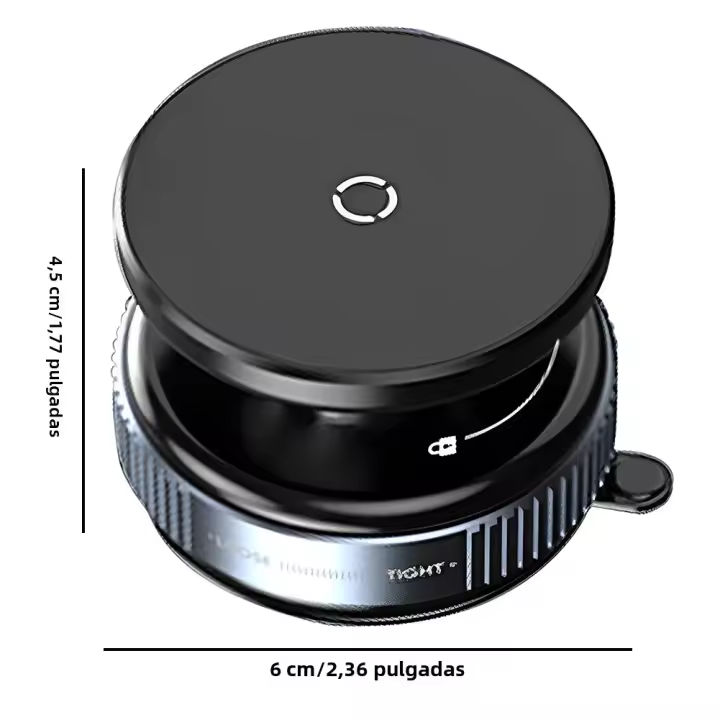 Soporte De Teléfono Magnético Para Coche Con Lectura GPS Y Carga Inalámbrica 360° Giratorio Compatible Con iPhone 15 14 13 Huawei Bracket De Vidrio Para Tablero - 1