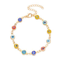 Pulsera Turca De Ojo Azul Para Mal De Ojo Ajustable Para Hombres Y Mujeres Con Hebillas Coloridas De Metal Joyería De La Suerte Para La Riqueza - details 6