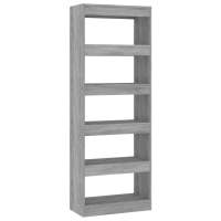 vidaXL Estantería/divisor madera de ingeniería 60x30x166 cm Blanco, Negro, Roble Sonoma Mueble Almacenaje Estantería para Oficina, Estudio, Dormitorio Estantería/Librería/ mueble de Almacenamiento - details 7