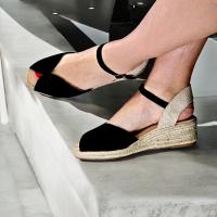 Calzados soraia, Sandalia de antelina y plataforma de yute, espardeñas de cuña, para mujer. - details 7
