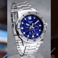 Reloj cronógrafo analógico hombre Casio MTP-VD300D-2E 45mm correa de acero - details 2