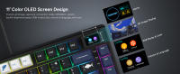 Teclado Mecánico De Juego Con Pantalla OLED Full Key Hot-Swappable Pudding RGB Backlit Para PC Laptop Conexión Wired - details 1