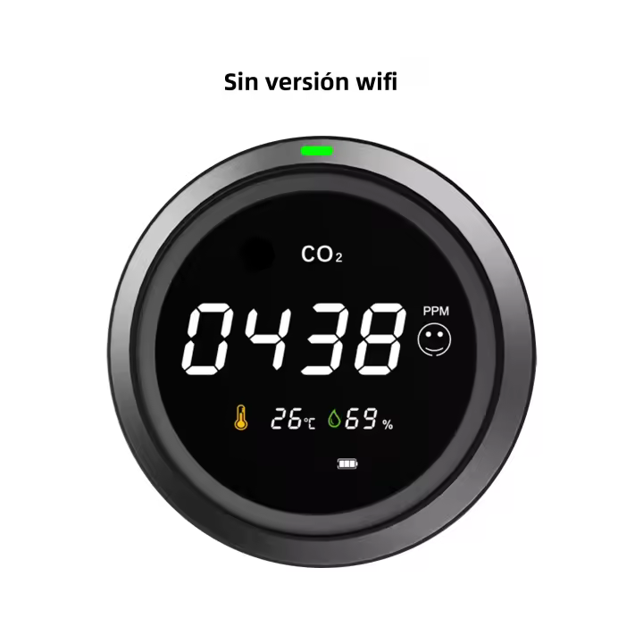 Detector De CO2 Inteligente GIRIER Tuya Con Pantalla LCD Monitor De Calidad Del Aire Interior Sensor 3-en-1 TH/RH/CO2 WiFi - 1