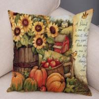 Funda De Cojín Calabaza Árbol De Colores Suave Corto Peluche 45*45cm Decorativo Para Coche Sofa Plantas Cactus Funda De Cojín - details 4