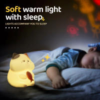 Luz Nocturna De Gato De Silicona Lindo Dimmer Recargable Para Decoración De Habitaciones De Niños Luz Táctil Sin Cable Para Dormitorio Infantil - details 8