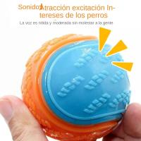 Bola De Goma Para Perros Resistente a Mordeduras Con Sabor a Carne Para Entrenamiento Y Diversion️ Juguetes Para Perros Para Evitar Daños - details 2