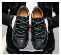 Zapatos Casuales Para Hombre En Cuero Mocasines De Alta Calidad Confortables Y Transpirables De Punta Redonda Antideslizantes Para Exterior Y Interior - details 15