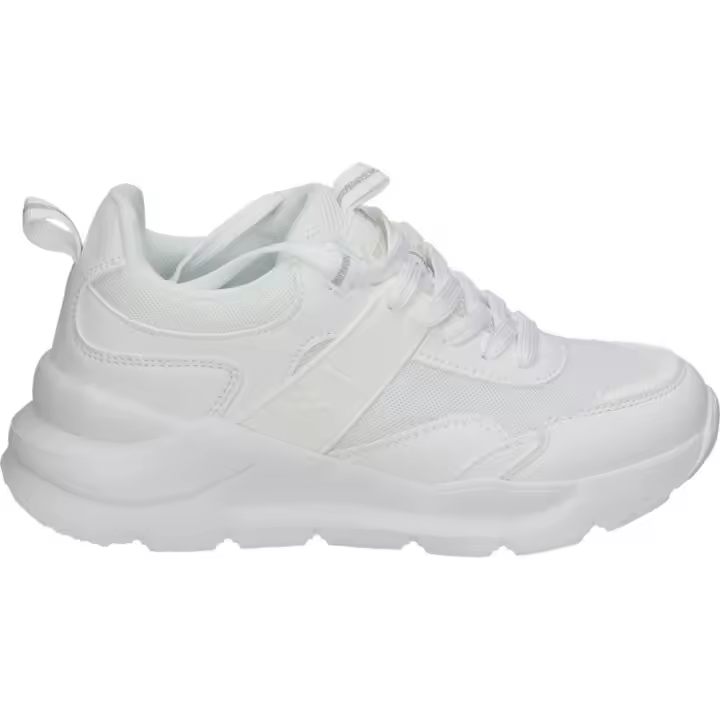 XTI KIDS | Zapatillas Bajas XTI KIDS para Niña – Deportivas con Plataforma en Color Blanco – Sneakers con Cordones –Estilo Casual – Cómodas – Polipiel – Versátiles – Modelo 151147 - 1