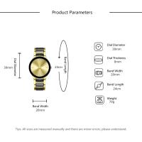 Reloj De Pulsera De Moda Para Hombres Y Mujeres 2022 Marca Nueva Color Neutro Correa De Acero Reloj Casual De Lujo Para Ocasiones Especiales - details 0
