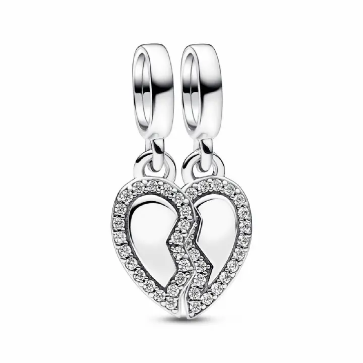 Charm colgante Pandora Corazón divisible Amistad circonitas - 1