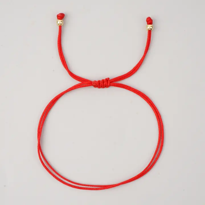 Pulseras De Hilo Rojo Go2boho Hechas a Mano Para Hombres Y Mujeres Joyería Minimalista Bohemia Multicapa Para Festival Regalo - 1