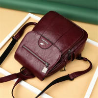 Mochila De Cuero Genuino Para Mujer 2024 Alta Calidad Vintage Bolso De Viaje Escolar Para Niñas Bolsa De Hombro Arco Iris - details 14