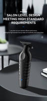 Cortadora De Pelo Eléctrica Recargable Kemei KM-2299 USB Carga Rápida Máquina De Cortar Pelo Para Barberos Negro Para Hombres Con 3-4 Piezas De Nochebaja - details 3