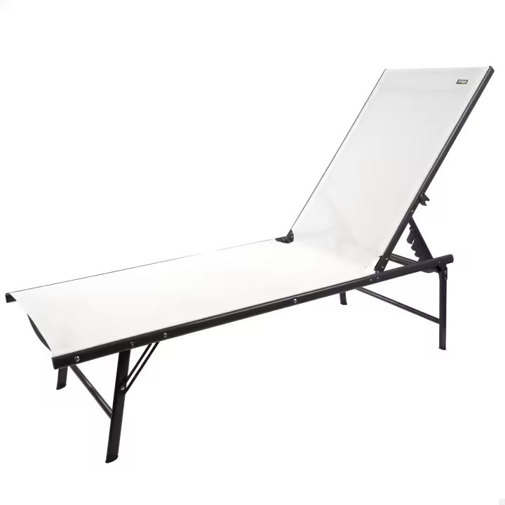 Tumbona jardín plegable y multiposición Aktive, Tumbona jardín plegable y multiposición Aktive, Peso máx. 120kg, Medidas 180x49x34,5cm, reclinable 6 posiciones, Tumbona plegable, Tumbona de jardín, Hamaca jardín - 1