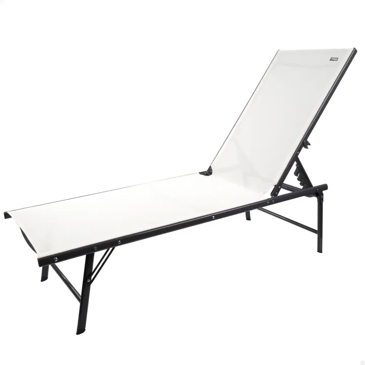 Tumbona jardín plegable y multiposición Aktive, Tumbona jardín plegable y multiposición Aktive, Peso máx. 120kg, Medidas 180x49x34,5cm, reclinable 6 posiciones, Tumbona plegable, Tumbona de jardín, Hamaca jardín - 1