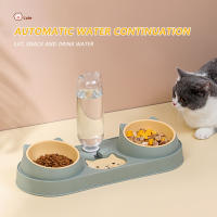 Tazón Automático Para Gatos Con Fuente De Agua Alimentador De Alimento Para Perros Tazón Doble Con Soporte Elevado Para Beber Para Gatos - details 4