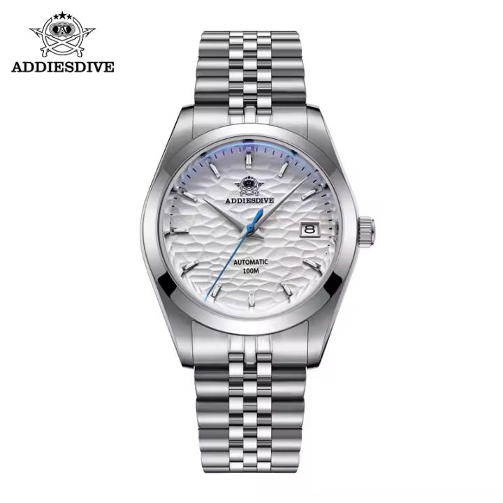 Reloj Automático De Lujo Para Parejas ADDIESDIVE 2024 Con Cristal De Zafiro Y Movimiento NH35A Acero Inoxidable Para Hombres Y Mujeres Regalo Con Respaldo De 10 Barras Y Marcadores Arábigos - 1