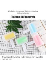 Dispositivo De Pegatinas Para Cabello Portátil Y Lavable Mini Escobilla Plegable Antipolvo Para Ropa Y Cabello Herramienta De Limpieza Del Hogar - details 0