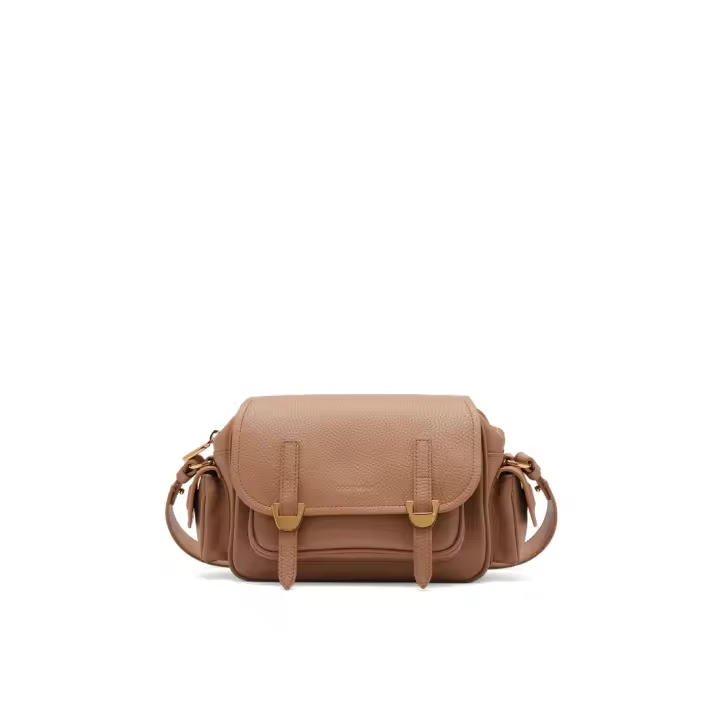 Ladybugs Campus Bolso de hombro pequeño de cuero marrón claro E1RFF150201 _ N71 - 1