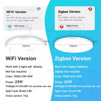 Lámpara De Techo Inteligente Zigbee Tuya Wifi 24W RGB Dimmable Smartlife Control Por Alexa Y Google Home Para Habitación - details 0