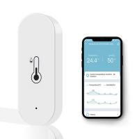 Sensor De Temperatura Y Humedad Inteligente WiFi Compatible Con Alexa Y Google Home Batería Incluida Seguridad Para El Hogar - details 0
