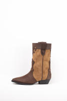 Paloma Wang Botas cowboy mujer combinadas con tacón bajo - details 10