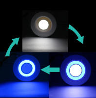 Lámpara Panel LED De Techo Revestido 6W 9W 16W 24W Luz Baja Azul Y Blanco Para Decoración Del Hogar Redonda Y Cuadrada - details 4