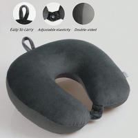 Almohada De Viaje En U Para El Cuello Almohada De Avión Para Dormir Rectangular De Poliéster 100% Recubrimiento De Espuma - details 0