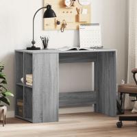 vidaXL Escritorio de madera de ingeniería 102x50x75 cm en color Gris hormigón/Gris sonoma/Blanco y más | estructura resistente ideal para salón dormitorio o estudio - details 1