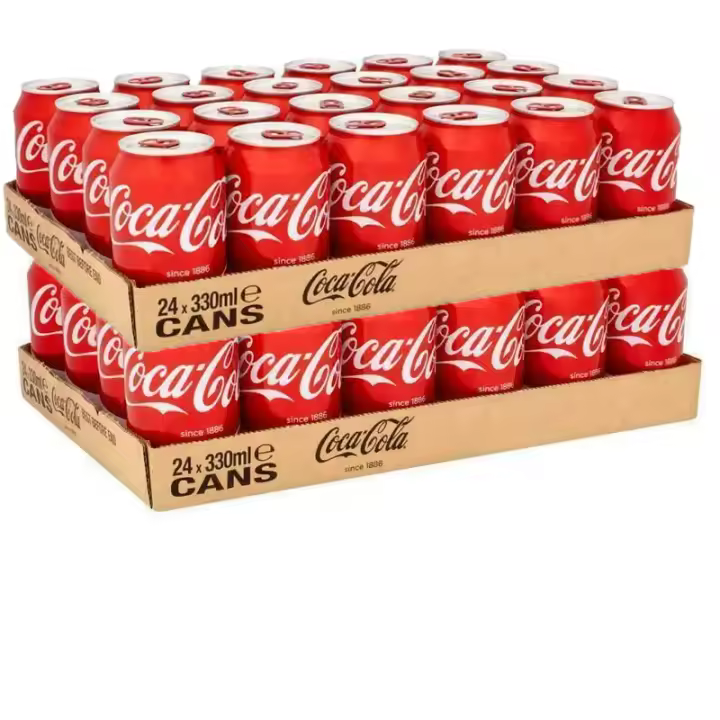 48 Latas De COCA COLA / COCACOLA ZERO SABOR ORIGINAL, 2 CAJAS 24Unidades lata 33cl / 330ml, Envio Desde España - 1