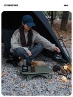 ShineTrip Mesa De Camping De Aleación De Aluminio Doblemente Propósito Plegable Portátil Para Picnic Y Senderismo Muebles Del Campamento - details 2