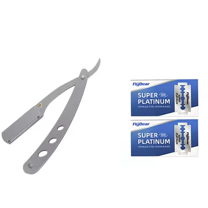 Afeitadora Manual De Acero Inoxidable Para Hombres Cuchilla De Afeitar Plegable Para Rostro Y Cuerpo Caja De Almacenamiento De Afeitado - 1