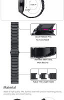 Correa De Pulsera De Acero Inoxidable 22mm/20mm Para Amazfit GTR/Stratos/GTS 4 3 2 Mini Y BIP 5 Reemplazo Compatible Con Varios Modelos Unisex - details 2