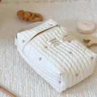 Bolso De Pañales Reutilizable Para Mamá Con Bordado Organizador De Bolsa Para Bebé Recién Nacido Caddy Para Botellas Y Artículos Maternales - details 3
