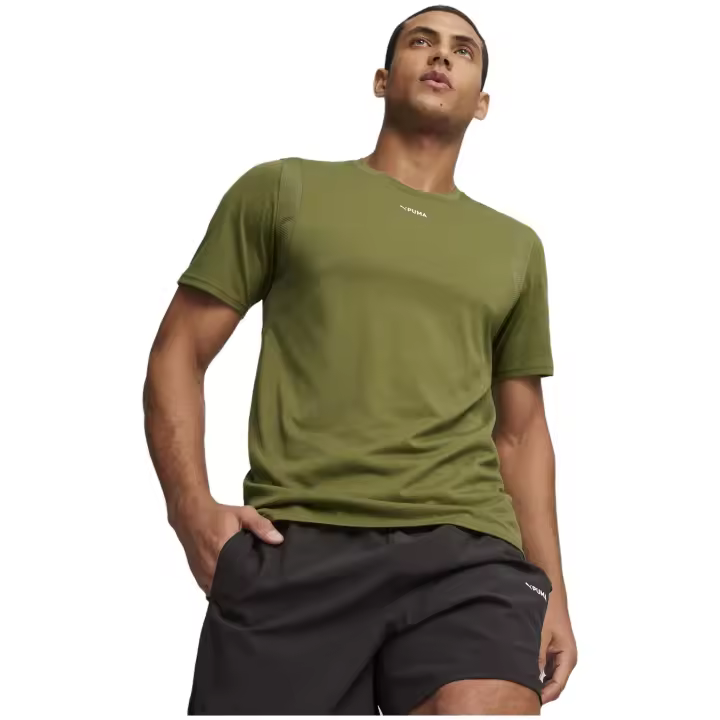 Camiseta de Manga Corta Puma  Fit Triblend para hombre en color verde - 1