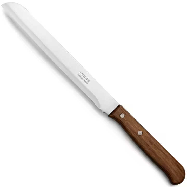 ARCOS Latina - Cuchillo Panero Dentado (170 mm) - 101500 - Hoja de Acero Inoxidable Nitrum® - Mango de Madera Comprimido - 1