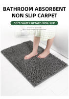 Alfombra De Baño Antideslizante Con Suelo De PVC Pelo Largo Y Grueso Alfombrilla De Baño Tejida Secado Rápido Duradero 0.79 Pulgadas - details 0