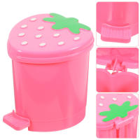 Basura Pequeña En Forma De Fresa Para Escritorio Oficina Dormitorio Contenedor De Basura Decorativo - details 5