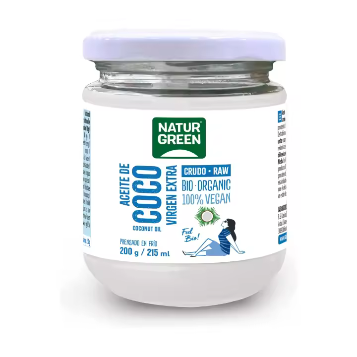 Aceite de coco Bio 200 ml de aceite  NaturGreen - 1