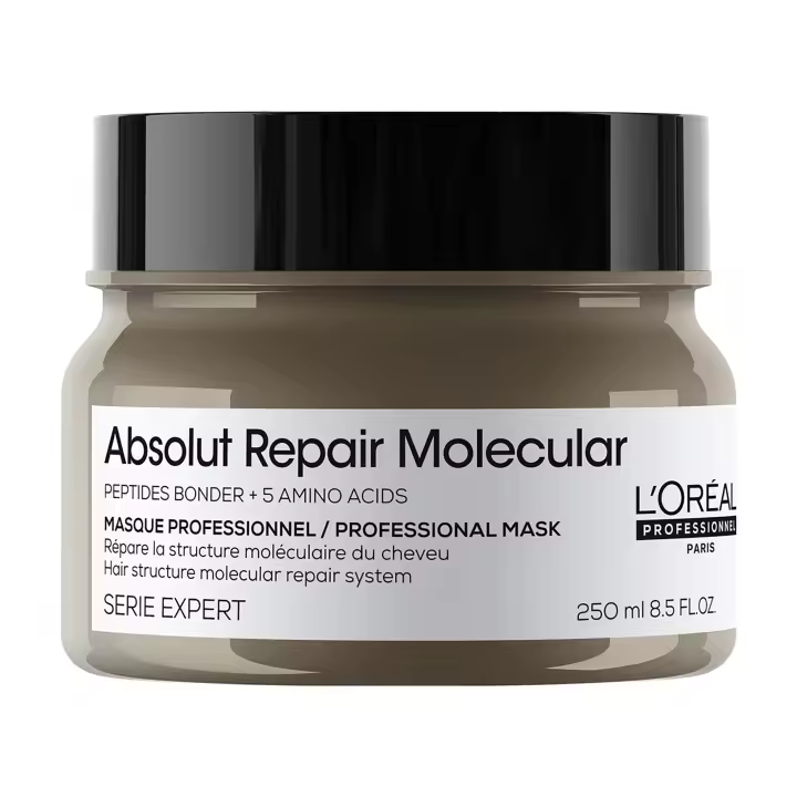 L'Oréal Absolut Repair Molecular Mascarilla 250 Ml. / Para todas las texturas de cabello dañado, teñido, decolorado y natural. - 1
