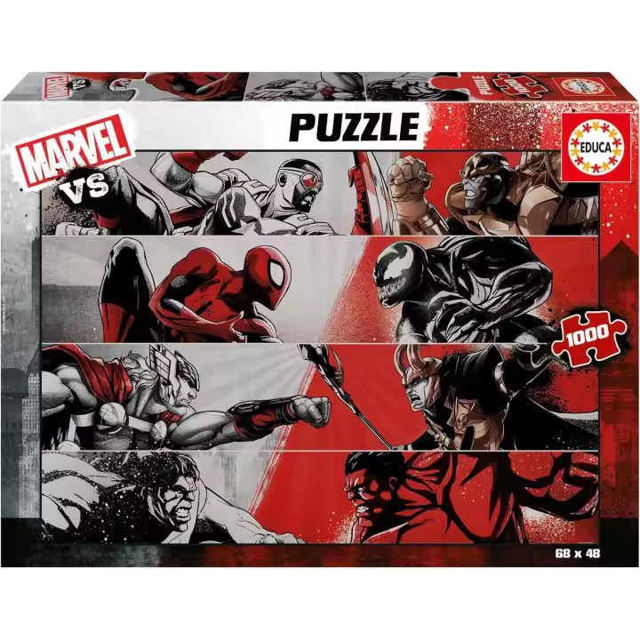 Educa - Marvel Puzzle de 1000 Piezas . Incluye Pegamento Fix Puzzle. Medidas: 68 x 48 cm. + 14 años Educa 20279) - 1