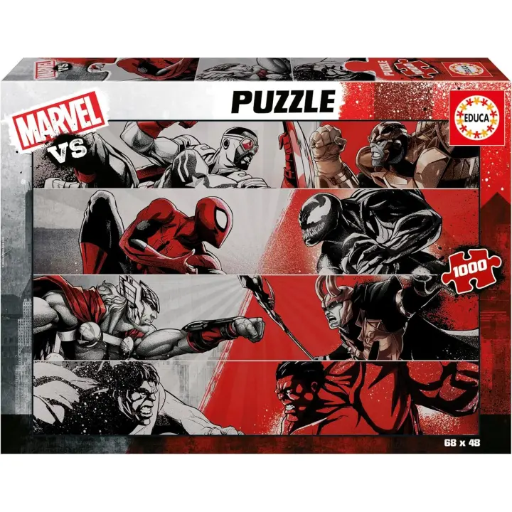 Educa - Marvel Puzzle de 1000 Piezas . Incluye Pegamento Fix Puzzle. Medidas: 68 x 48 cm. + 14 años Educa 20279) - 1
