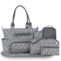 Bolso De Diaper Para Bebé Con Almohadilla De Cambio Gran Capacidad 7 Piezas Tamaño Medio Para Viaje Para Mamá Y Papá Nuevo Nacido - details 3
