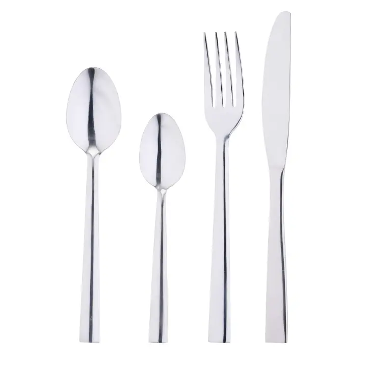 San Ignacio Set 24pcs Cubertería Acero Inoxidable Colección Delta Diseño Atractivo - 1